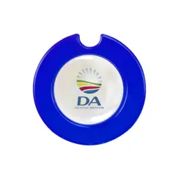 Round License Disc With Domed Sticker - Royal Blue